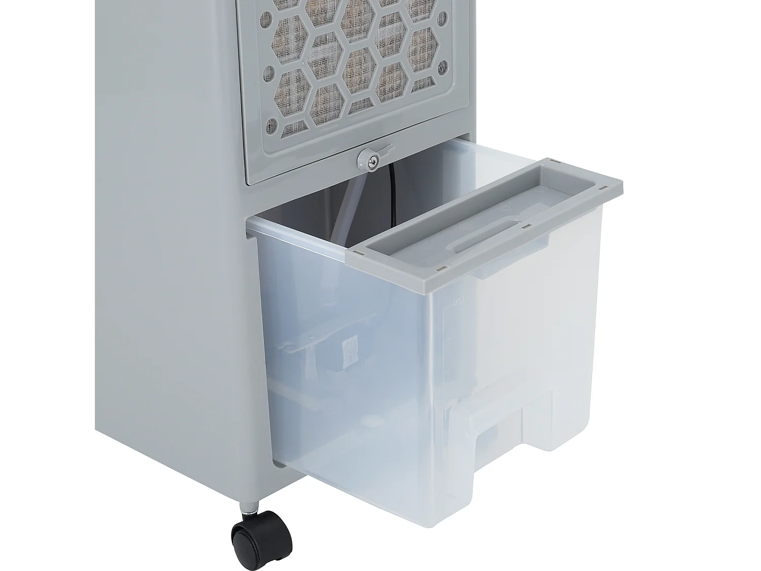 White & Black 3-Speed 6.5l Air Cooler with Humidifier and Anion Function
