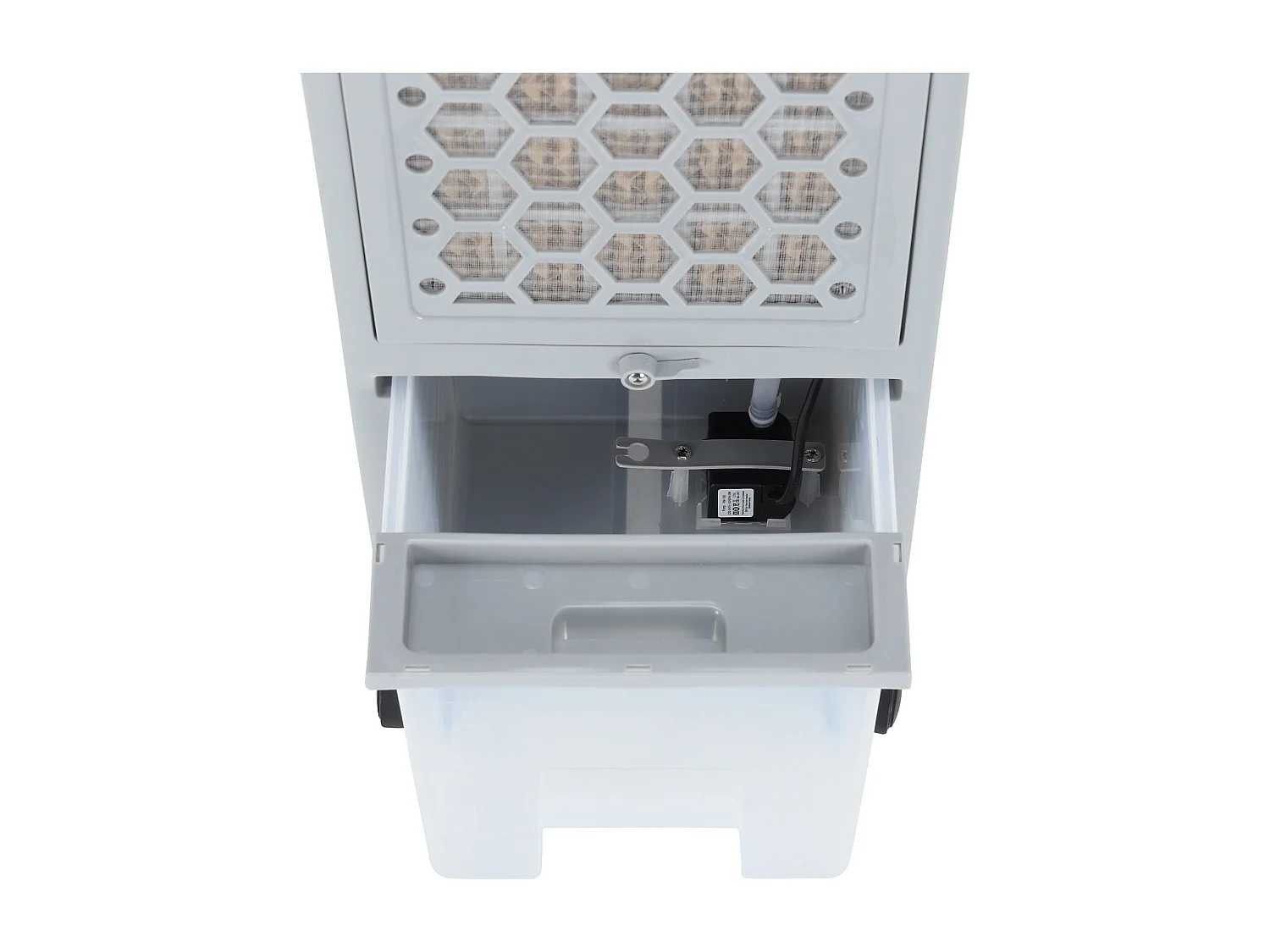 White & Black 3-Speed 6.5l Air Cooler with Humidifier and Anion Function