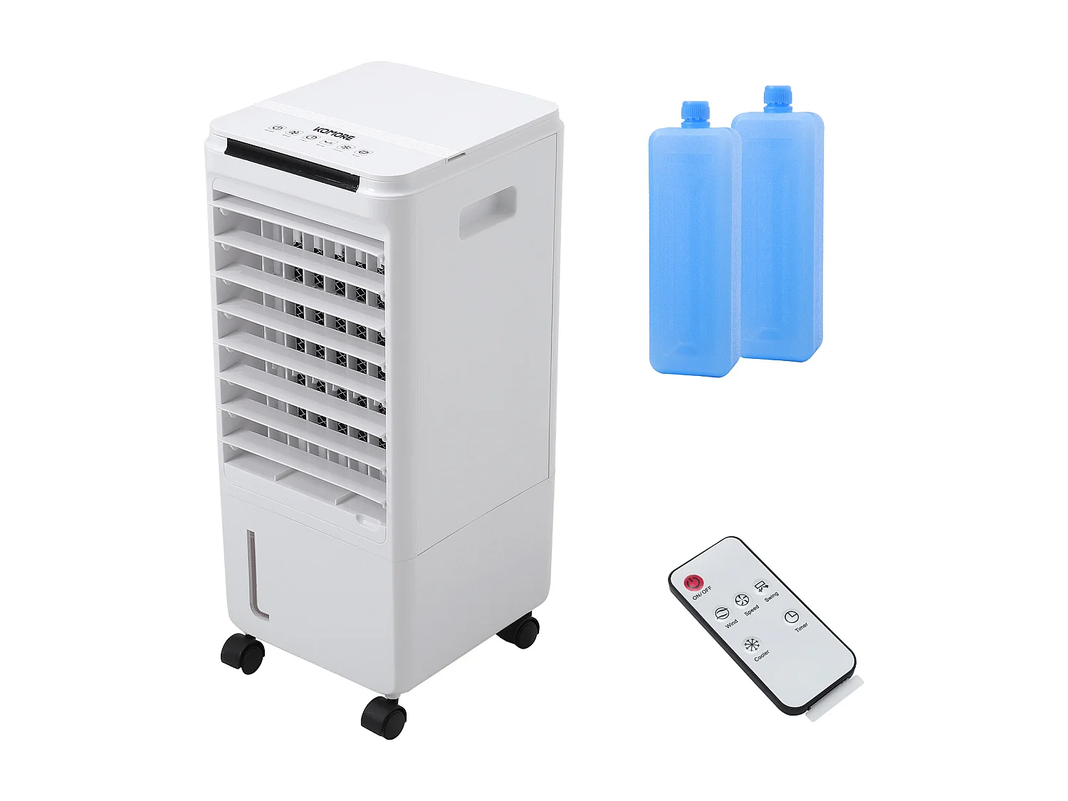 White 3-Speed 7L Air Cooler with LED Display and Remote