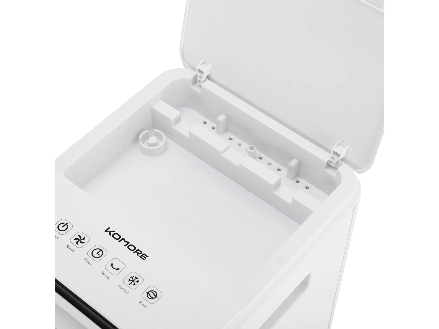 White 3-Speed 7L Air Cooler with LED Display and Remote
