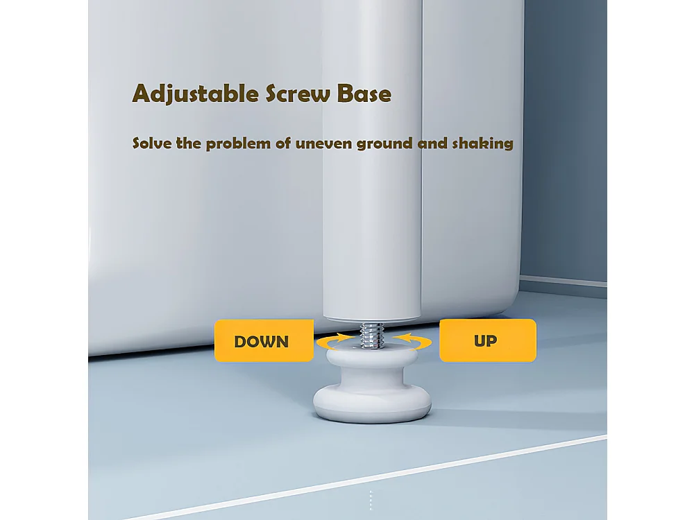 3-Tier White Metal Over Toilet Organizer