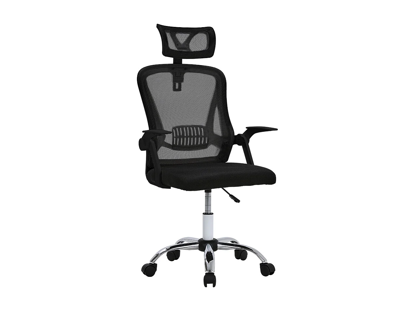 Black Ergonomic Swivel Office Chair with Mesh Back