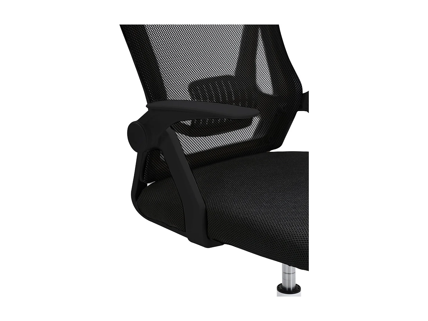 Black Ergonomic Swivel Office Chair with Mesh Back