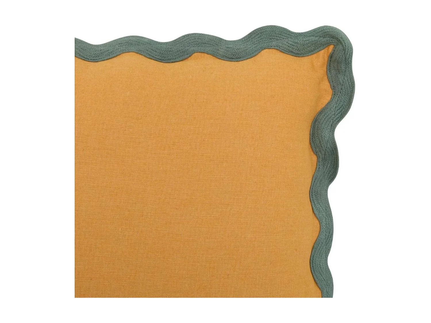 Coussin coton ocre 10x38x38cm