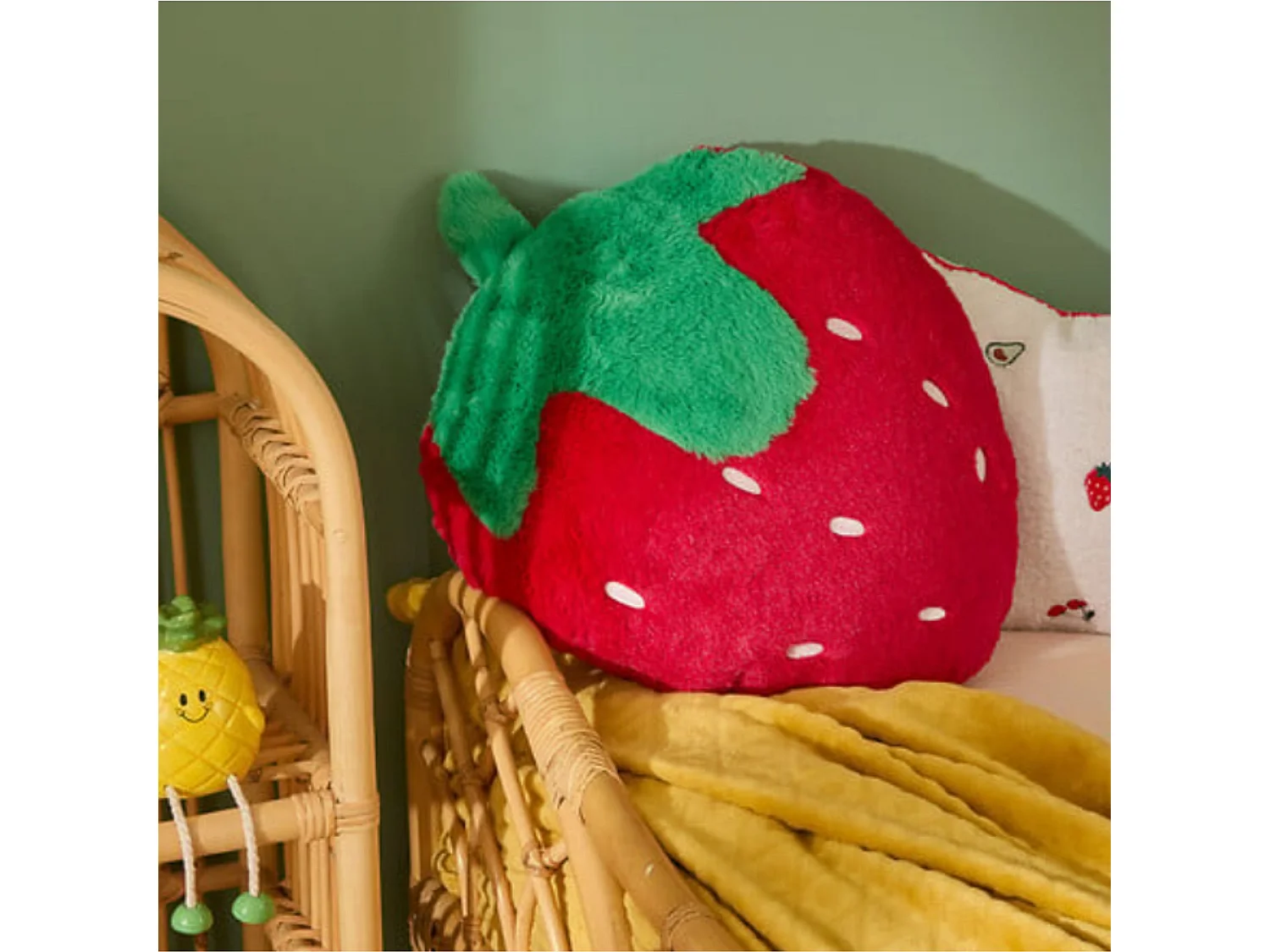 Cuscino rosso 6x40x43cm