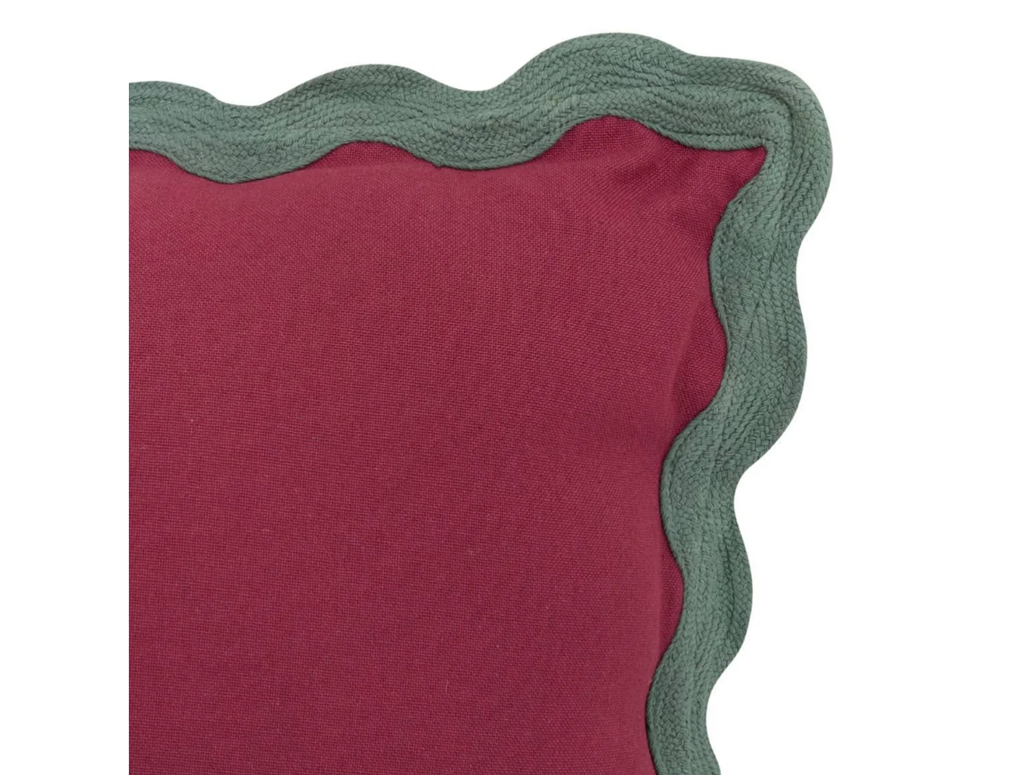 Coussin coton rose 10x38x38cm