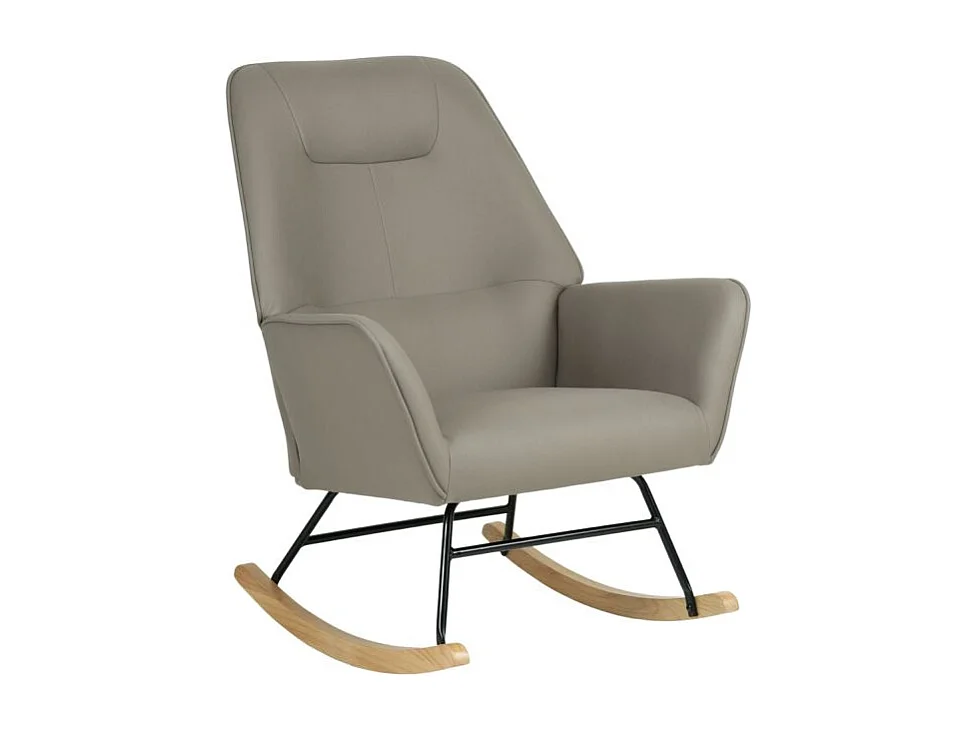 Poltrona de baloiço com pernas de madeira Lotso 97x77x88cm