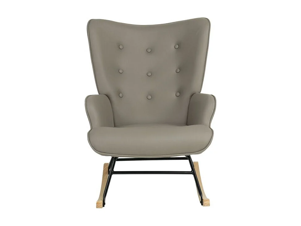 Schaukelsessel Polyester grau 91x68x85cm