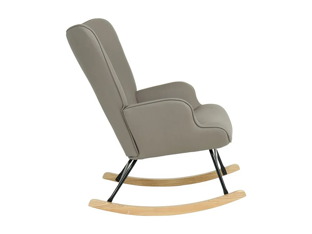 Schaukelsessel Polyester grau 91x68x85cm