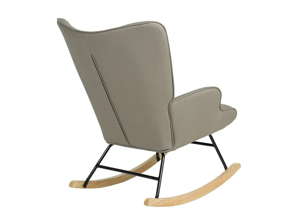 Schaukelsessel Polyester grau 91x68x85cm