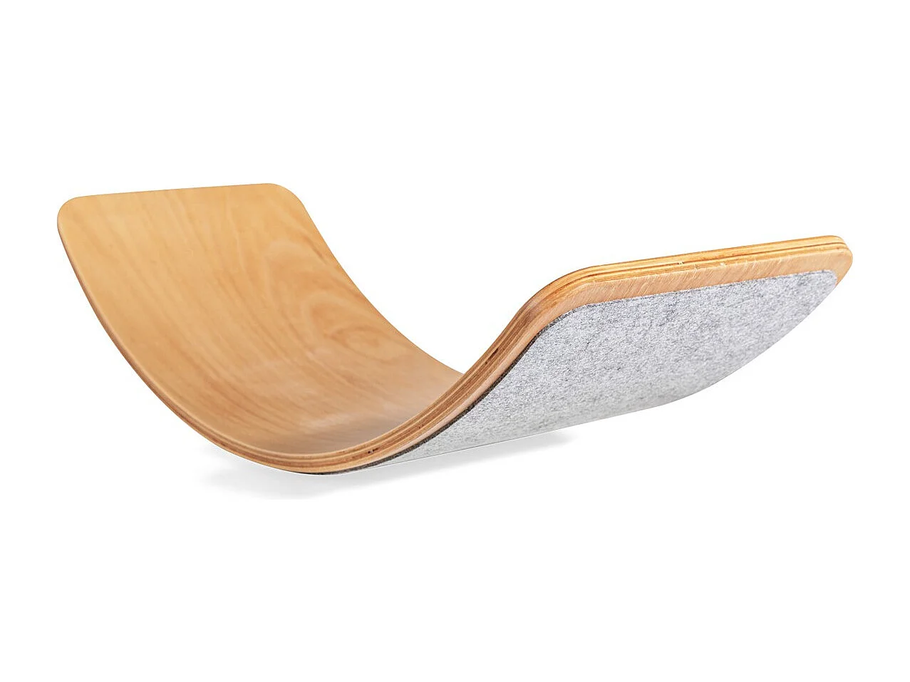 Gebogen plank bruin 20x30x62cm