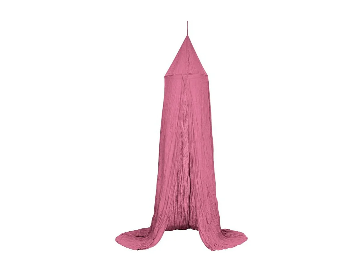 Baldacchino in cotone rosa 350x250x50cm