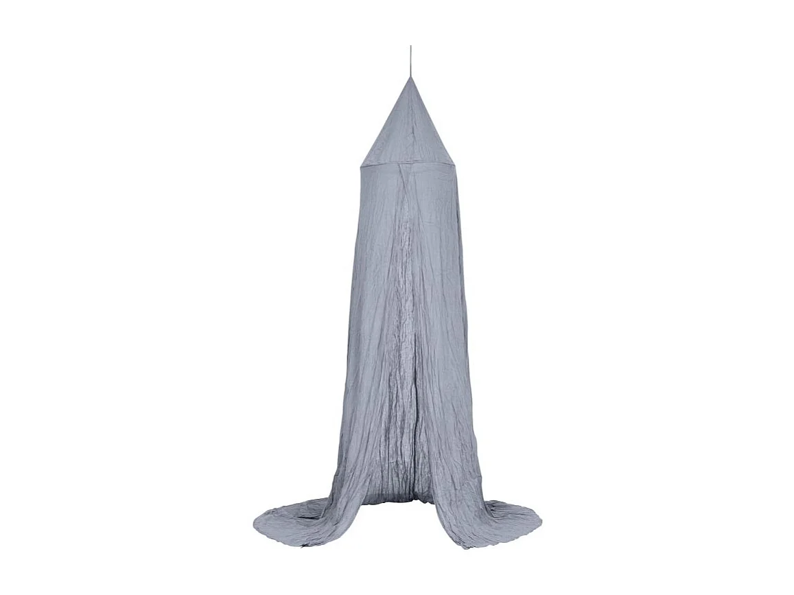 Baldacchino in cotone grigio 350x250x50cm