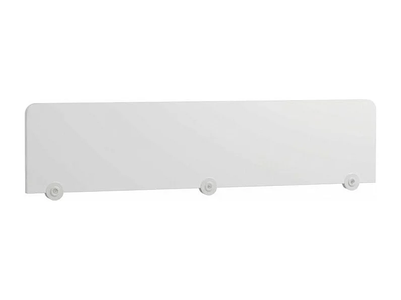 Barrière lit mélamine blanc 33.8x150x2.5cm