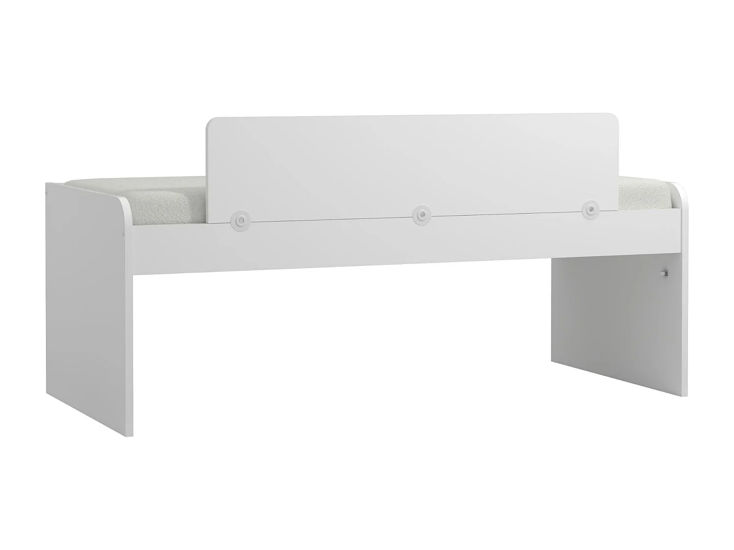 Barrière lit mélamine blanc 33.8x150x2.5cm