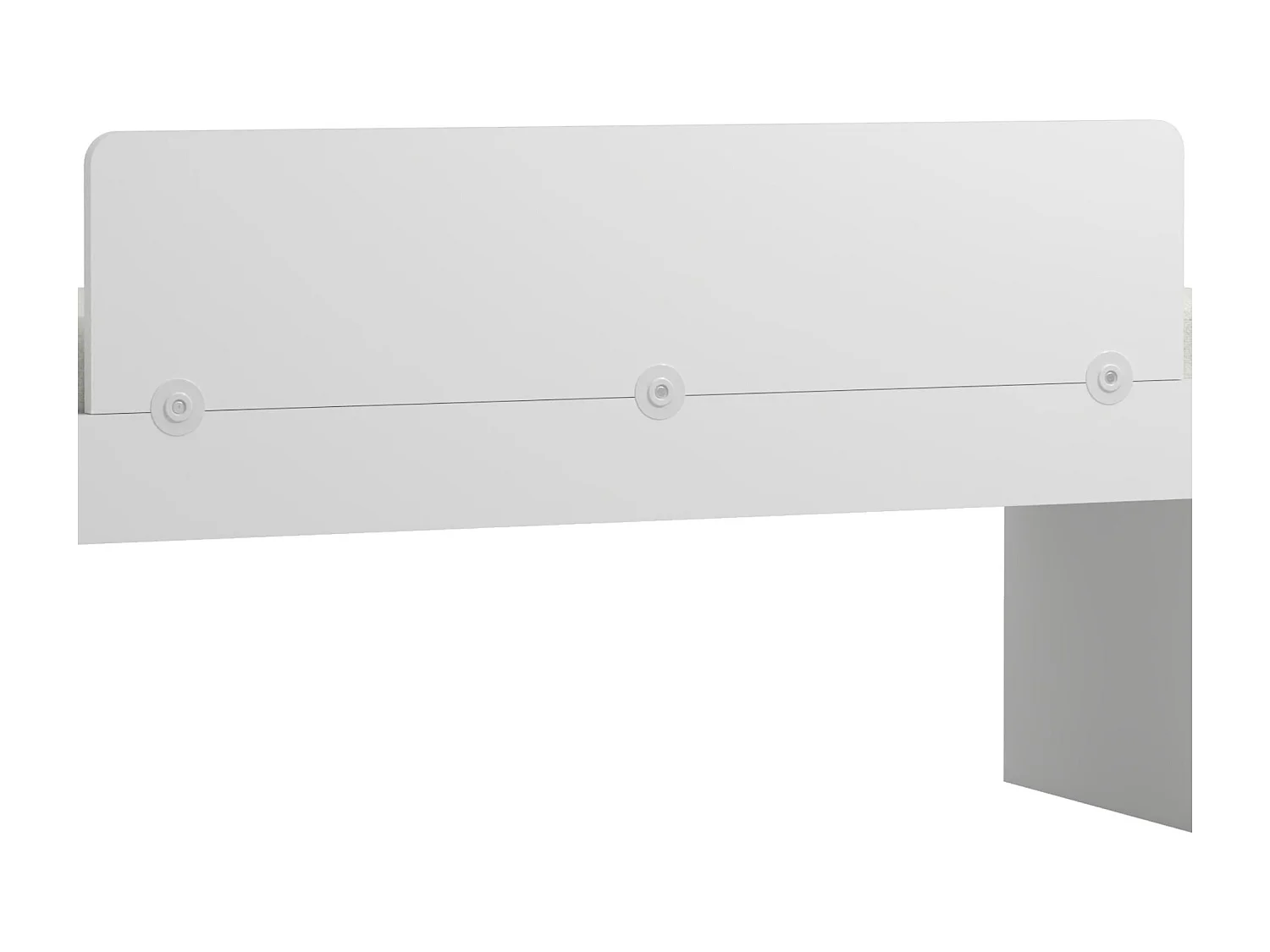 Barrière lit mélamine blanc 33.8x150x2.5cm