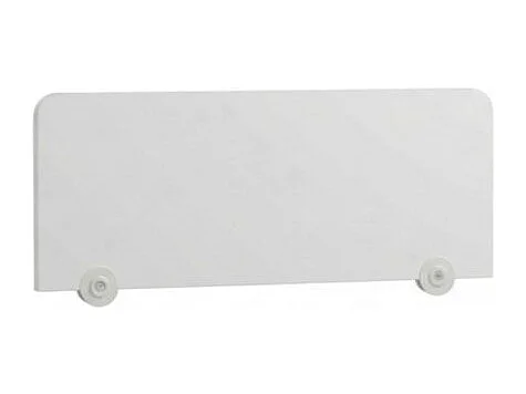 Barrière lit pour tête de lit mélamine blanc 33.8x94x2.5cm