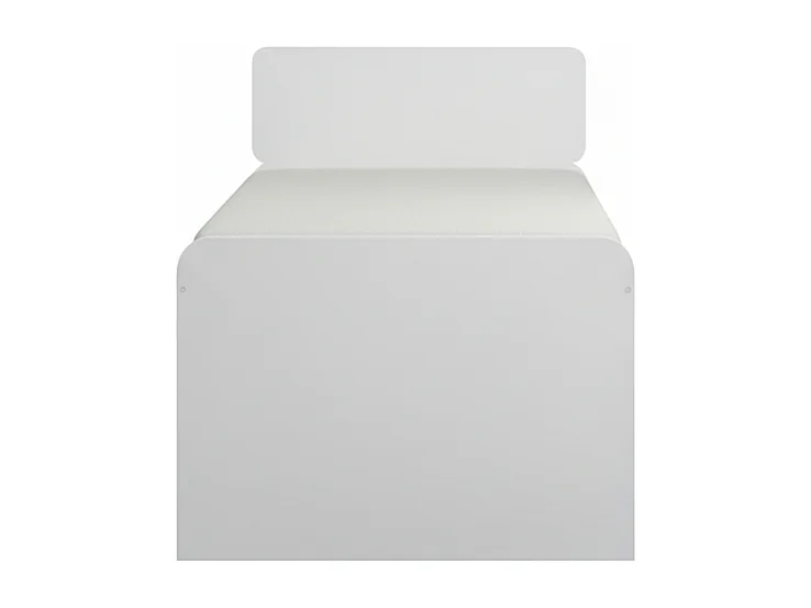 Barrière lit pour tête de lit mélamine blanc 33.8x94x2.5cm