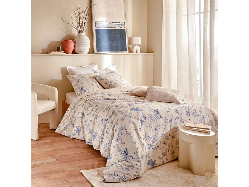 Housse de couette coton blanc 150x200cm