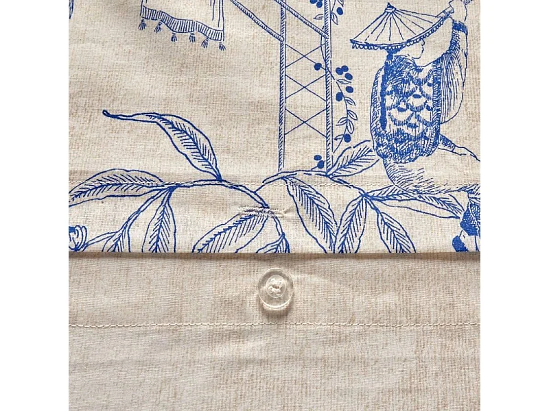 Housse de couette coton blanc 150x200cm