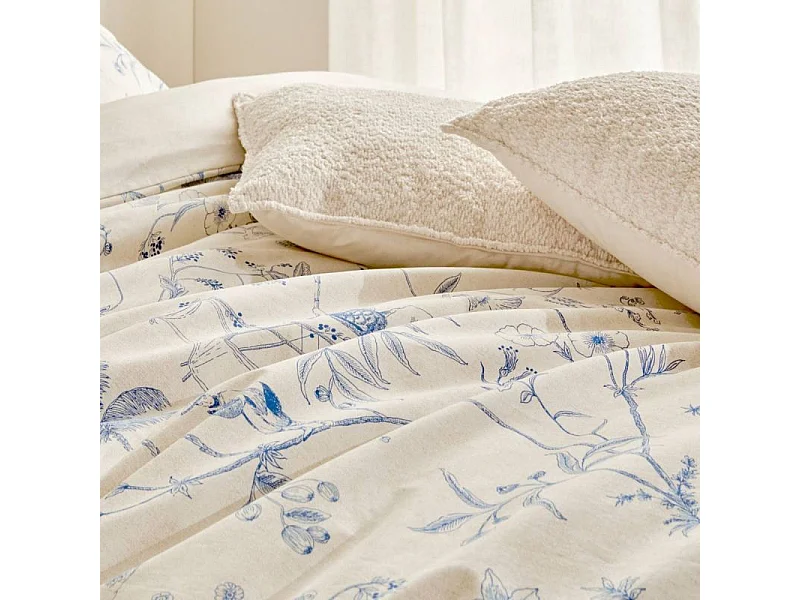 Housse de couette coton blanc 150x200cm