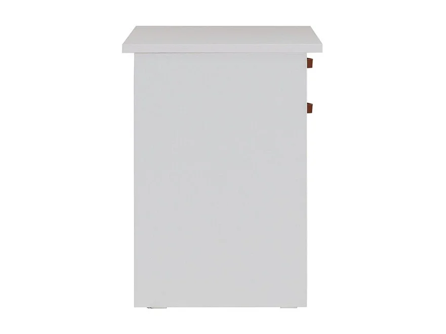 Bureau avec tiroir et porte blanc 78x125x59cm
