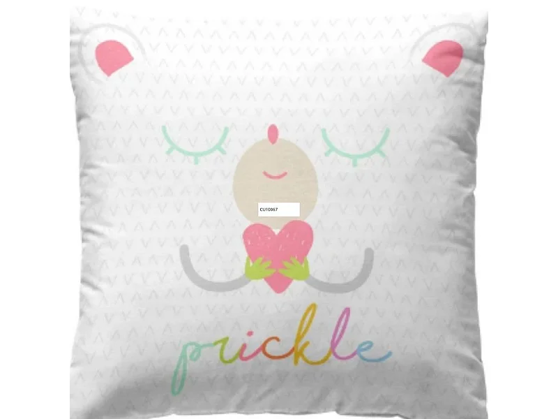 Capa de almofada de algodão branca 40x40cm