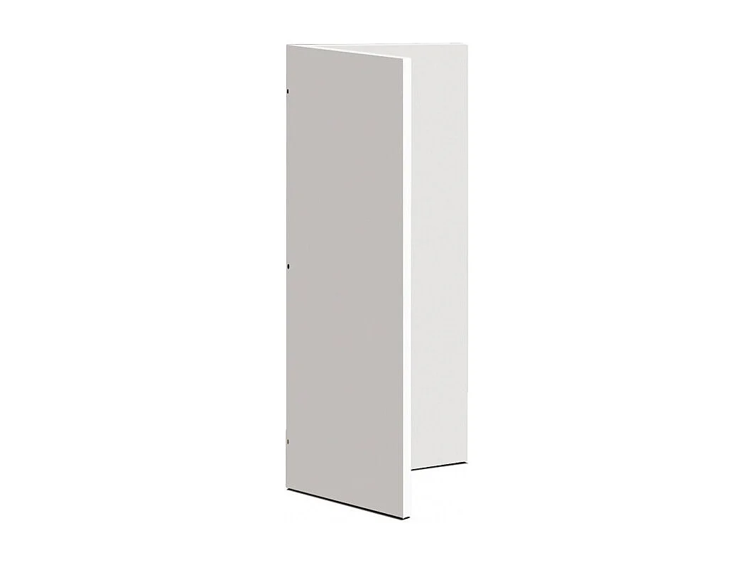 Scrivania con scarpiera 110 Bianco pelle 76,5x242x45