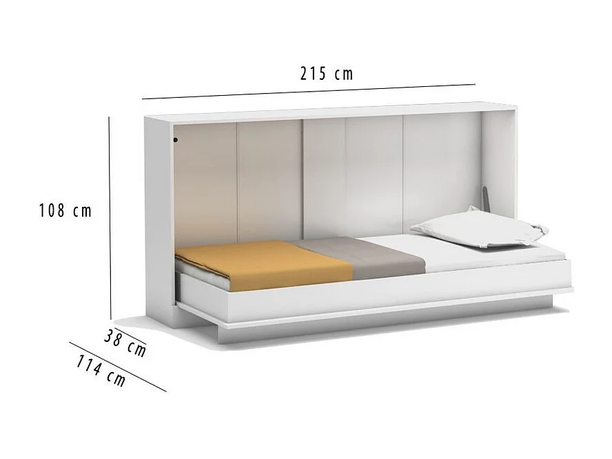 Klappbett weiß 90x200cm