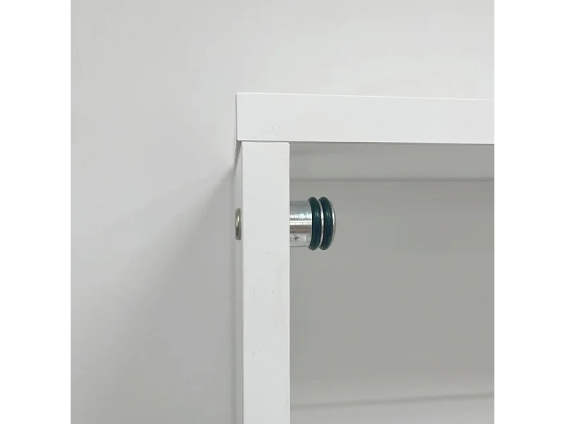 Lit escamotable blanc 108x215x38cm