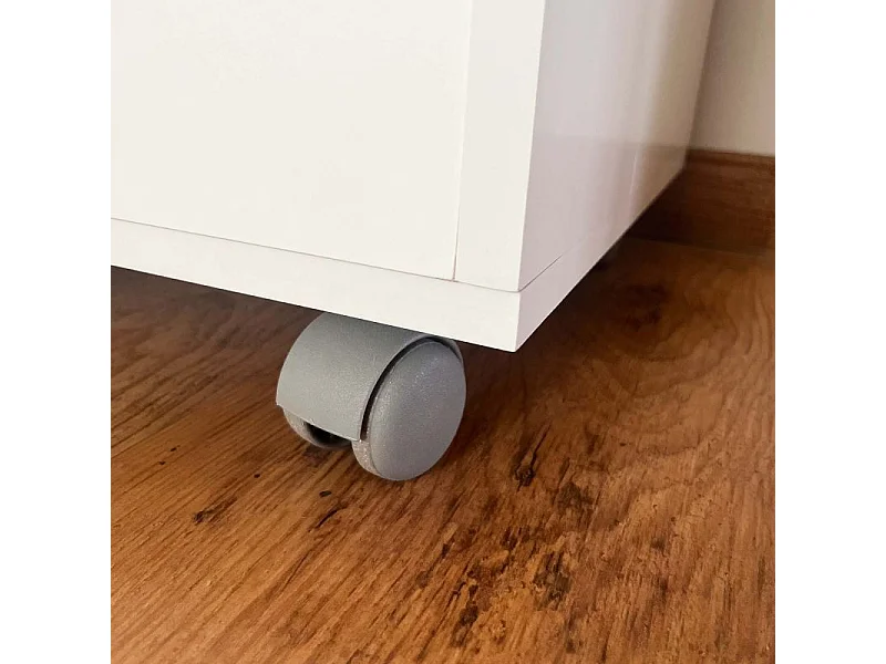 Lit pliant mélamine blanc 106x99.2x40.2cm