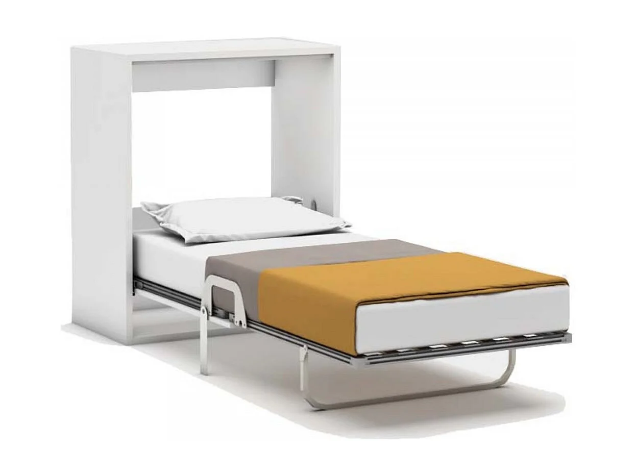 Lit pliant blanc 120x164x230cm