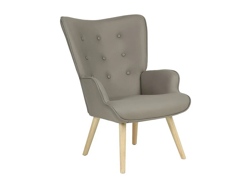 Schommelstoel met poten hout grijs 96x66x74cm