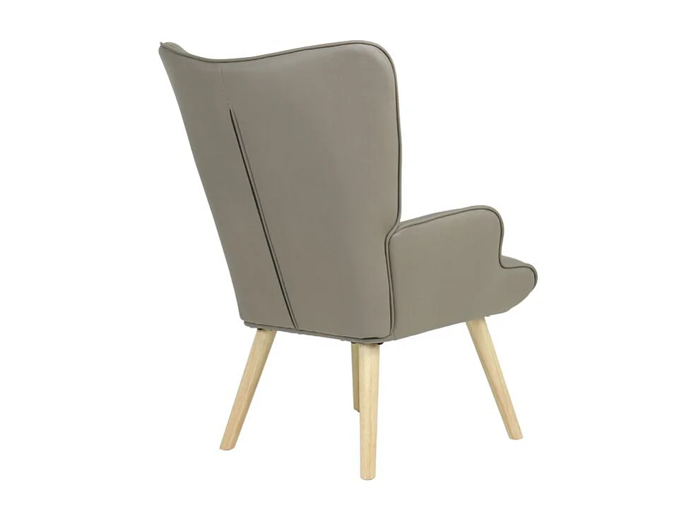 Schommelstoel met poten hout grijs 96x66x74cm