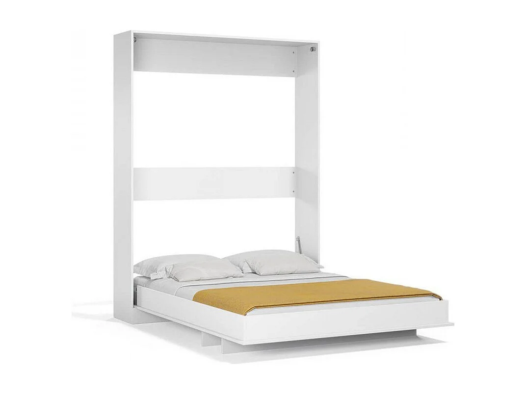 Klappbett vertikal weiß 150x200cm