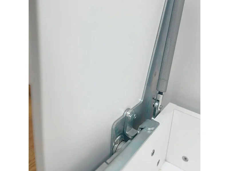 Lit escamotable vertical blanc 45x208x97cm