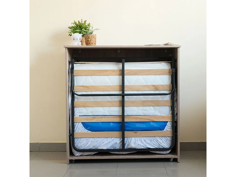 Cama plegable plegatin + colchón cambrian 104.6x99.6x42cm