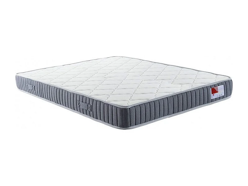 Lit pliant avec matelas blanc 120x164x230cm