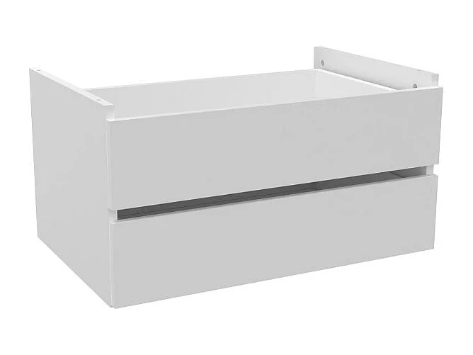 Kommode 2 Schubladen für Schrank weiß 36.6x71.6x43.8cm