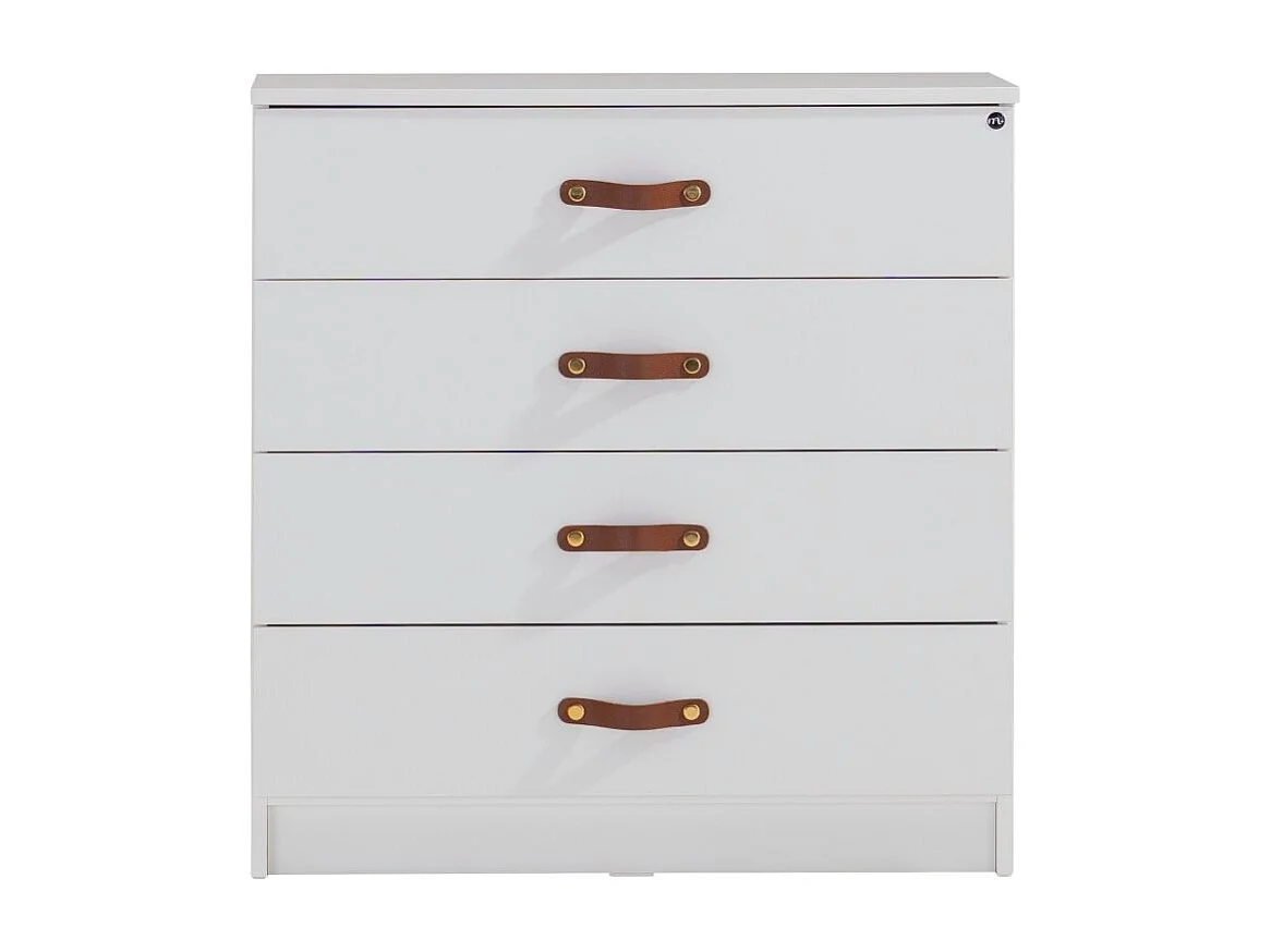 Kommode 4 Schubladen weiß 87.7x85.2x44.8cm