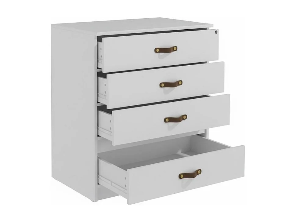 Kommode 4 Schubladen weiß 87.7x85.2x44.8cm