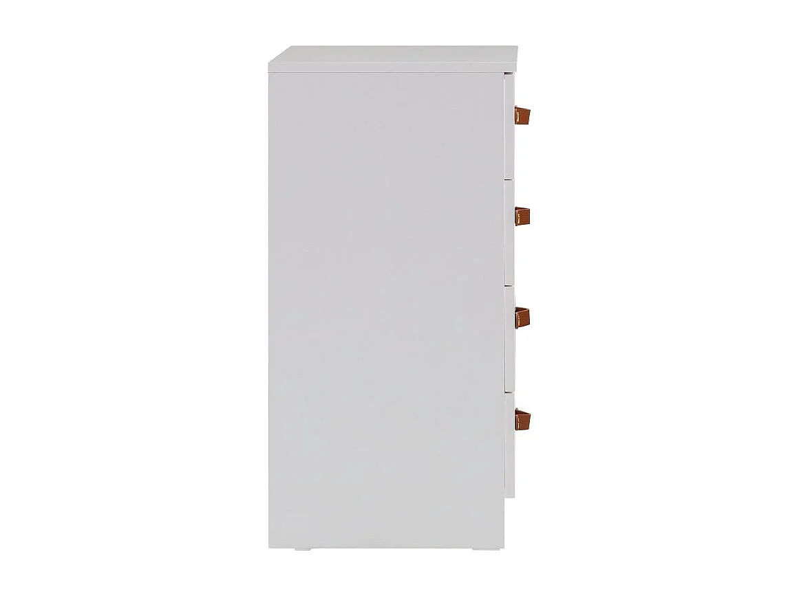 Kommode 4 Schubladen weiß 87.7x85.2x44.8cm