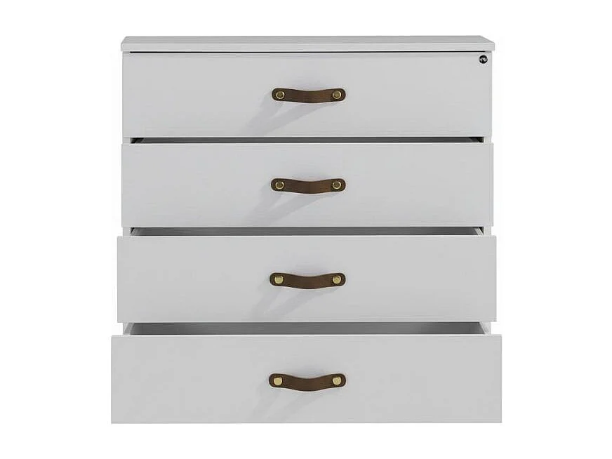 Kommode 4 Schubladen weiß 87.7x85.2x44.8cm