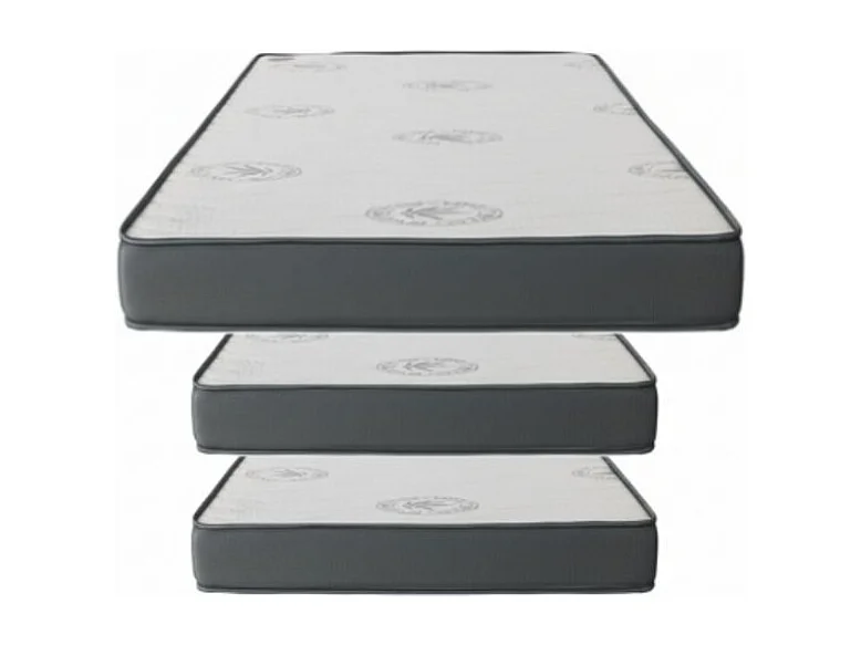 Set van 3 visco-elastische matrassen 135x190x23/90x190x15/90x190x15