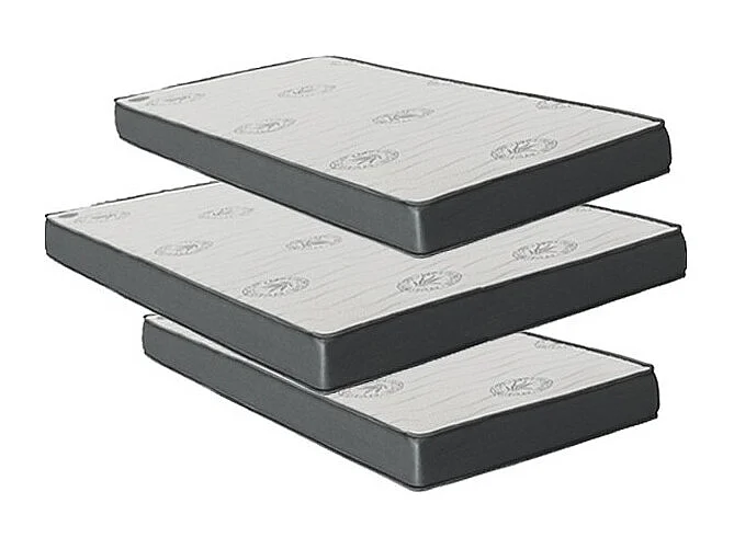 Set van 3 visco-elastische matrassen 135x190x18/90x190x15/90x180x15