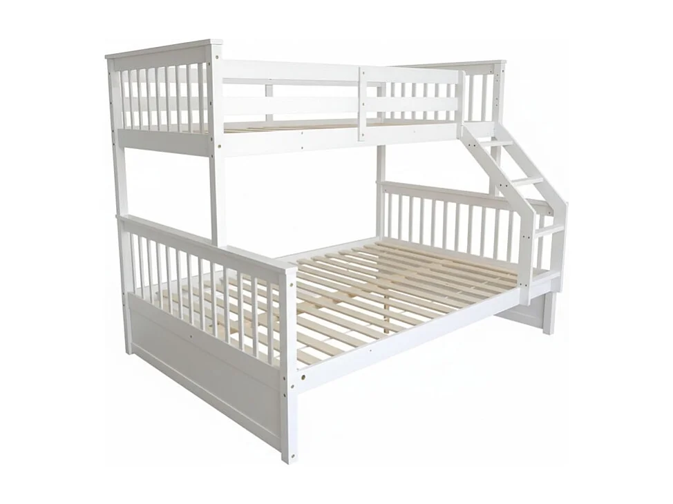 Etagenbett Holz weiß 135x190/90x190cm
