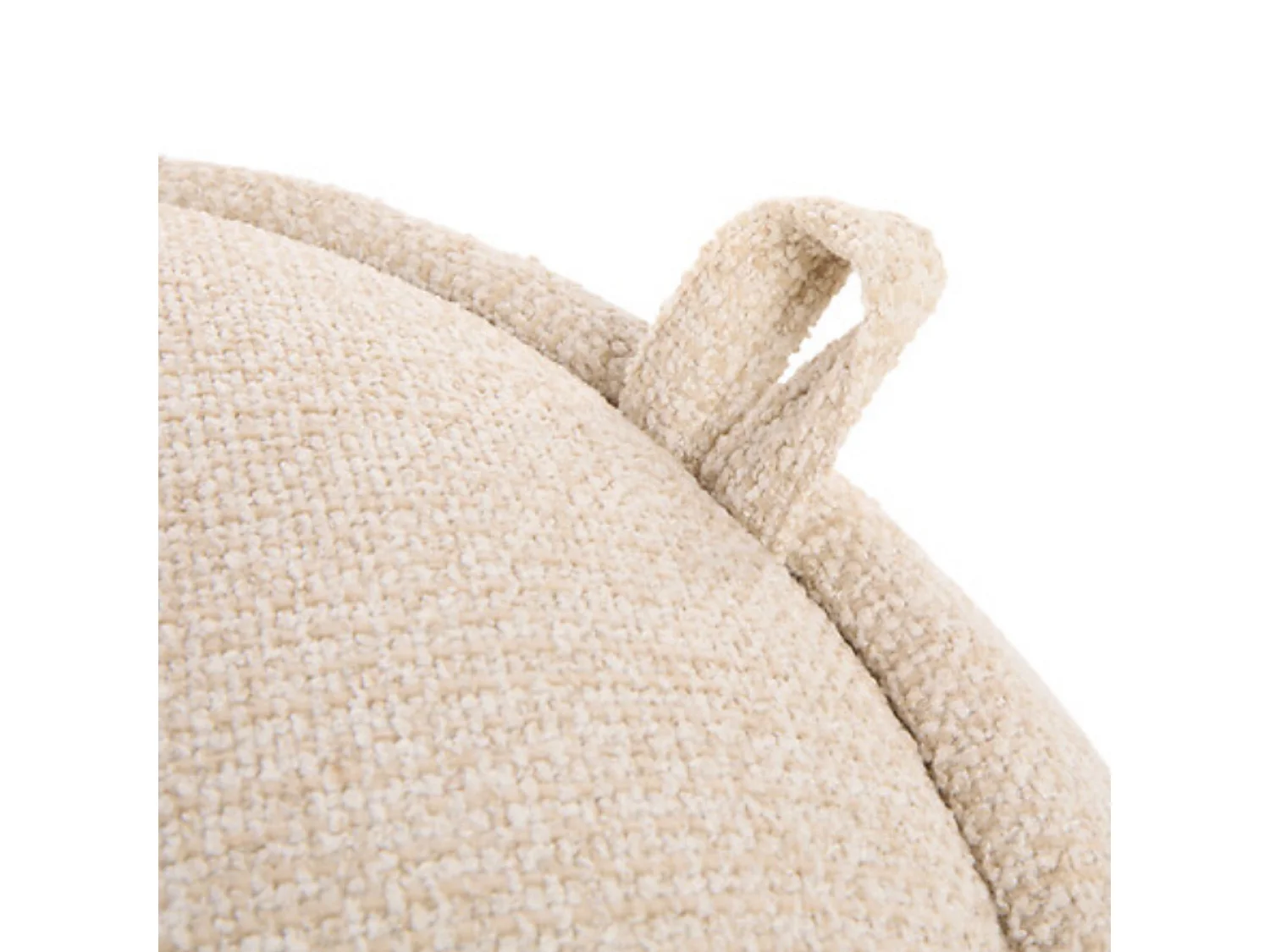 Pouf mit Stauraum beige 40x60x60cm