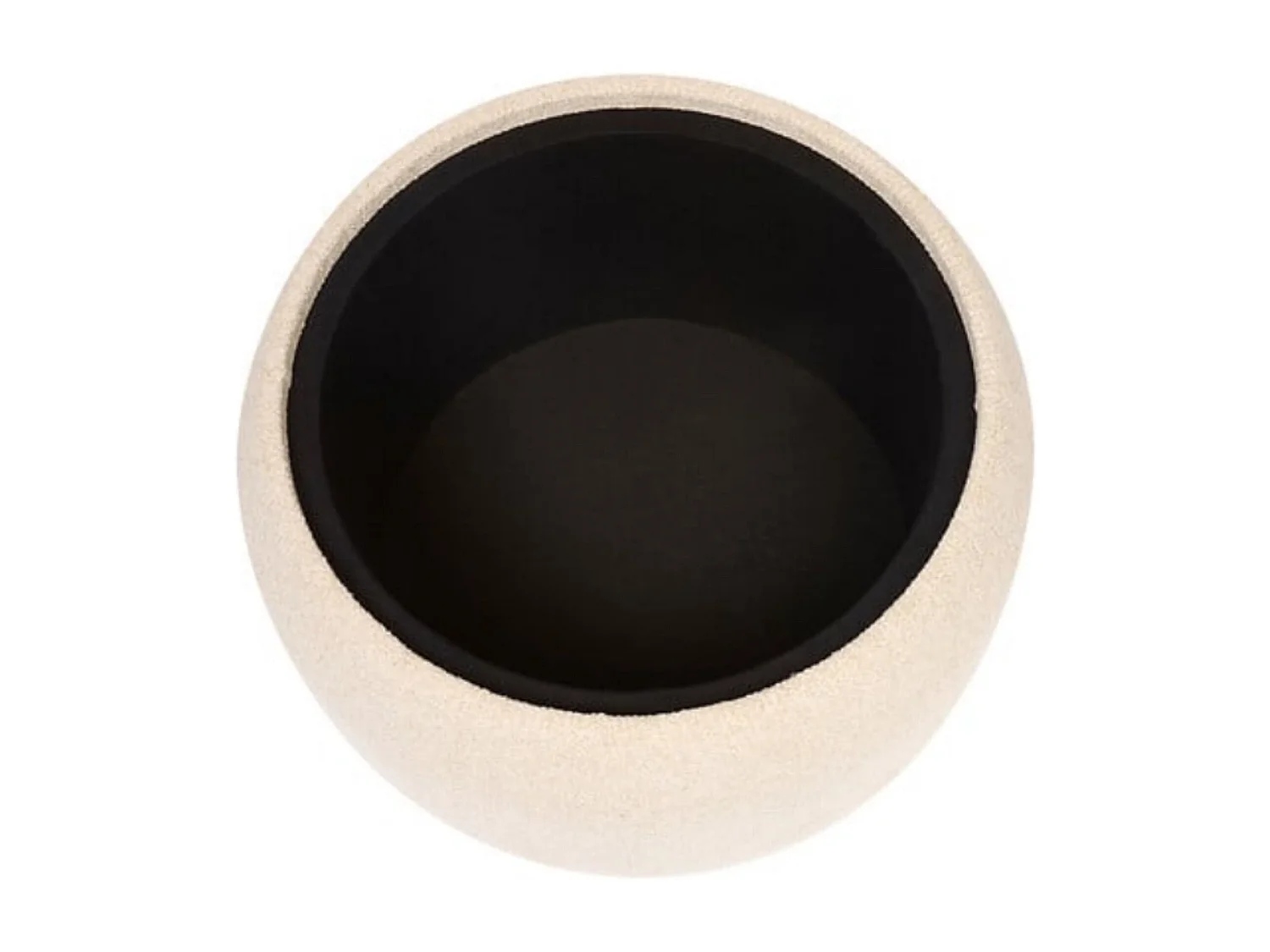 Pouf mit Stauraum beige 40x60x60cm