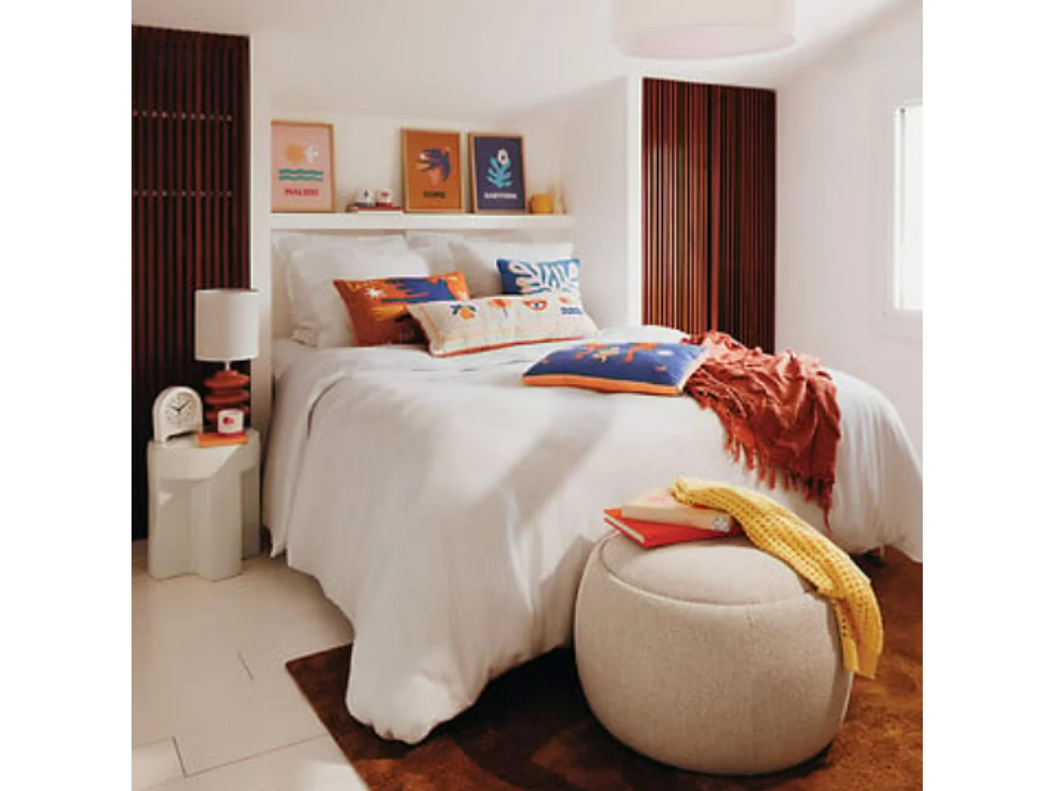 Pouf mit Stauraum beige 40x60x60cm