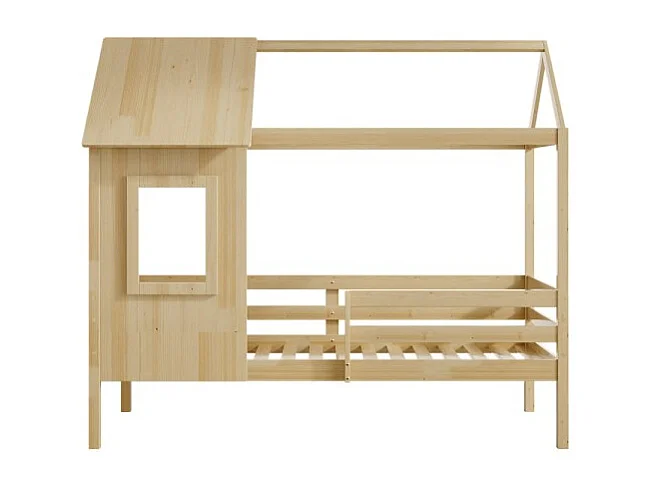 Lit superposé montessori divisible bois beige 90x190cm